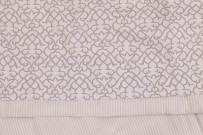 Lot 357 - Two pairs of lined and interlined cotton curtains