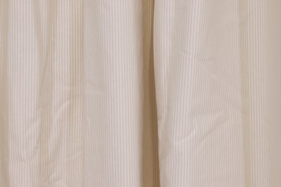 Lot 357 - Two pairs of lined and interlined cotton curtains