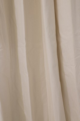 Lot 357 - Two pairs of lined and interlined cotton curtains