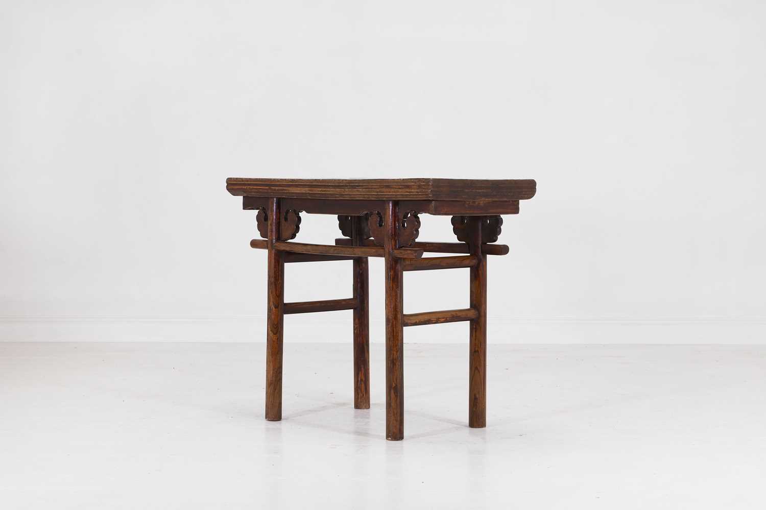 Lot 344 - An elm altar table