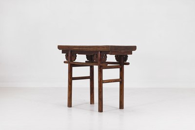 Lot 344 - An elm altar table