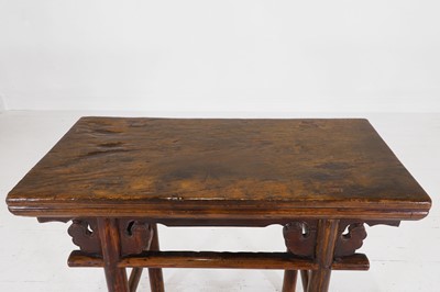 Lot 344 - An elm altar table