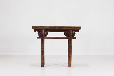 Lot 344 - An elm altar table