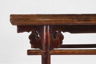 Lot 344 - An elm altar table