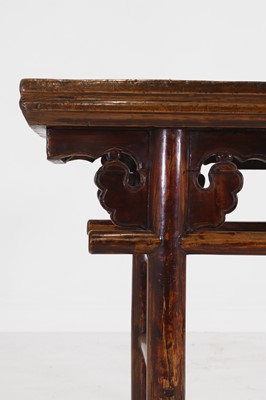 Lot 344 - An elm altar table