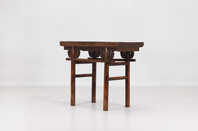 Lot 344 - An elm altar table