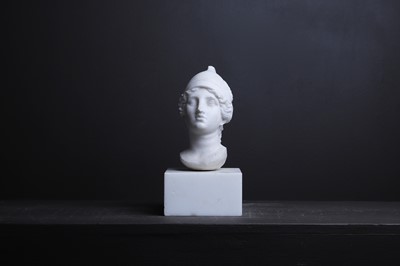 Lot 198 - A small Roman-style marble head
