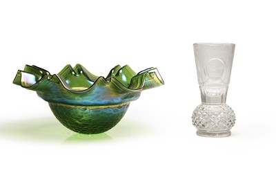 Lot 159 - A Loetz style glass bowl