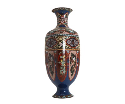 Lot 177 - A large Japanese cloisonné vase