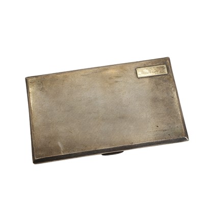 Lot 28 - A silver cigarette case