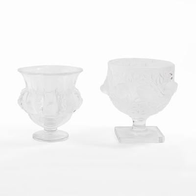 Lot 123 - Two Lalique glass vases
