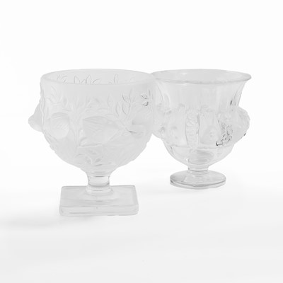 Lot 123 - Two Lalique glass vases
