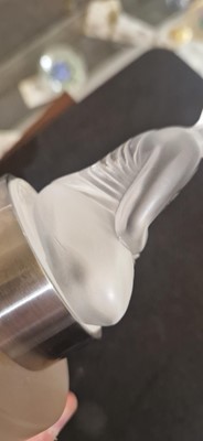 Lot 131 - A Lalique glass 'Bouddha' scent bottle