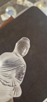 Lot 131 - A Lalique glass 'Bouddha' scent bottle