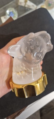 Lot 131 - A Lalique glass 'Bouddha' scent bottle