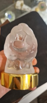 Lot 131 - A Lalique glass 'Bouddha' scent bottle
