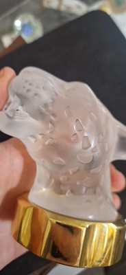 Lot 131 - A Lalique glass 'Bouddha' scent bottle