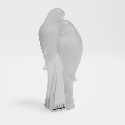 Lot 115 - A Lalique 'Parakeets' glass figure