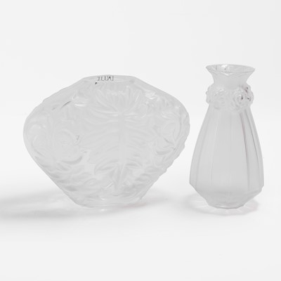 Lot 121 - Two Lalique glass vases