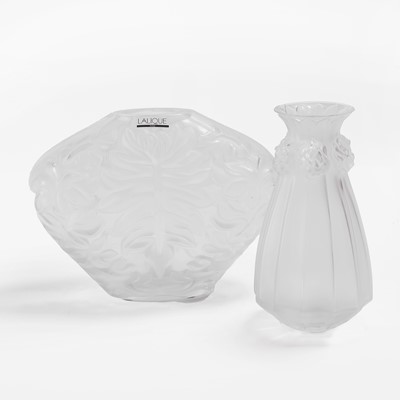 Lot 121 - Two Lalique glass vases