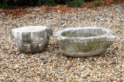 Lot 517 - Two marble mortars