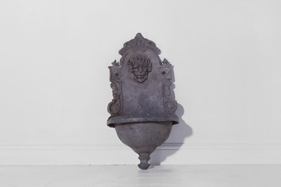 Lot 580 - A Renaissance-style lead wall fountain