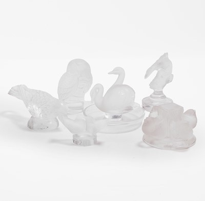 Lot 113 - A collection of Lalique glass animals