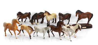 Lot 162 - A collection of ten Beswick Horses