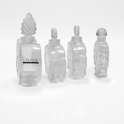Lot 125 - A group of Lalique glass scent bottles