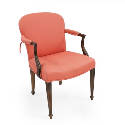 Lot 356 - A George III open armchair