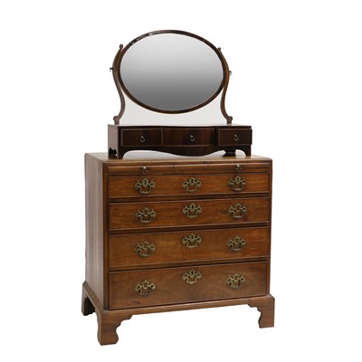 Lot 443 - A George III mahogany bachelor’s chest