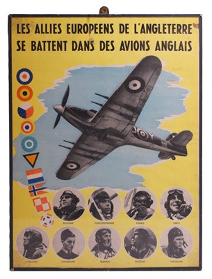 Lot 249 - An RAF Second World War propaganda poster