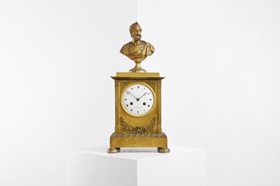 Lot 115 - An Empire ormolu mantel clock