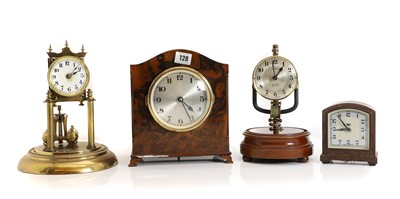 Lot 212 - A walnut cased 'Bulle' electric mantle clock