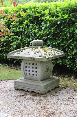 Lot 502 - A modern Japanese white granite Tenka Chaya