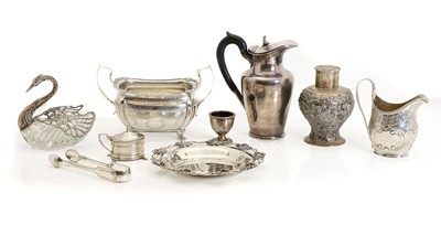 Lot 24 - A collection of silver and silver plated items