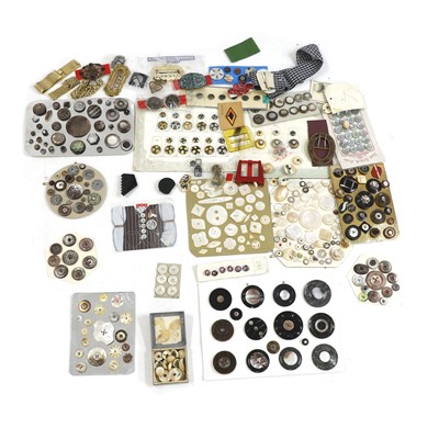 Lot 603 - A large collection of shell, mother-of-pearl buttons
