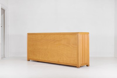 Lot 563 - A rattan faux bamboo sideboard