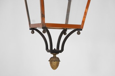 Lot 552 - A pair of copper lanterns