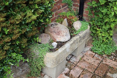 Lot 447 - A matched pair of stone farmyard troughs