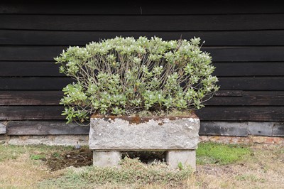 Lot 448 - A pair of composite stone farmyard style troughs