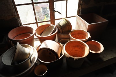 Lot 444 - A collection of terracotta plant pots