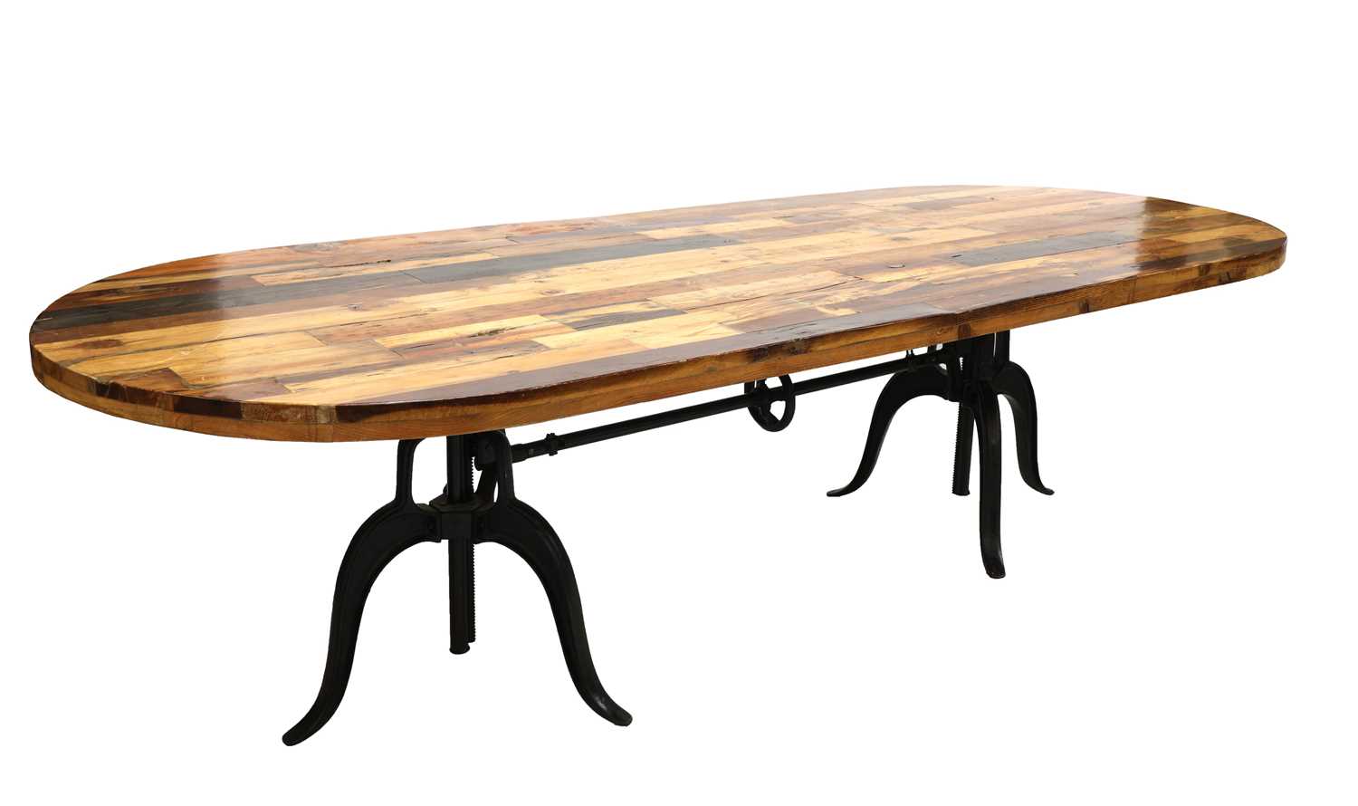Lot 462 - A boarded dining table