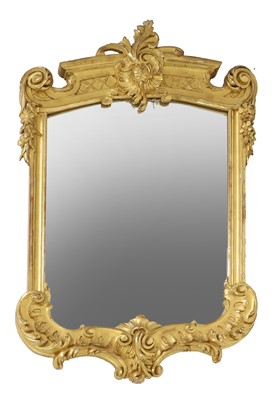 Lot 470 - A gilt framed wall mirror