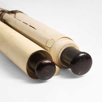 Lot 89 - Two Chinese hanging scrolls