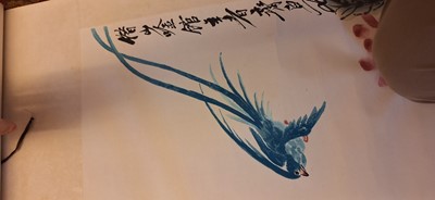 Lot 89 - Two Chinese hanging scrolls