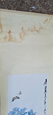 Lot 89 - Two Chinese hanging scrolls