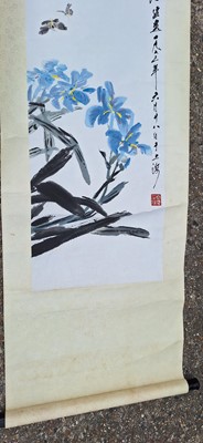Lot 89 - Two Chinese hanging scrolls