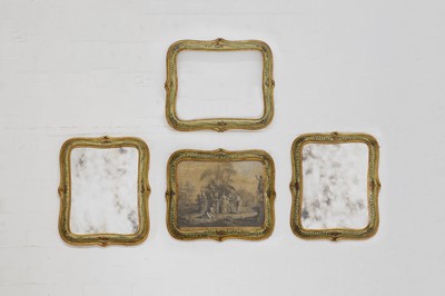 Lot 106 - A set of four painted wooden frames