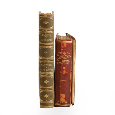 Lot 258 - Two Victorian illustrated scrap books of the South West of England